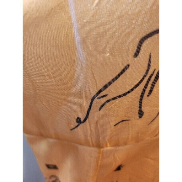 Zara Maxi Dress Sz M Gold w/ Black Accents see pics for defects - Picture 7 of 7